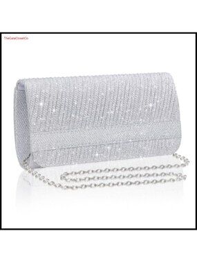 Elegant Evening Clutch Purse with Chain Strap for Party Wedding Prom
